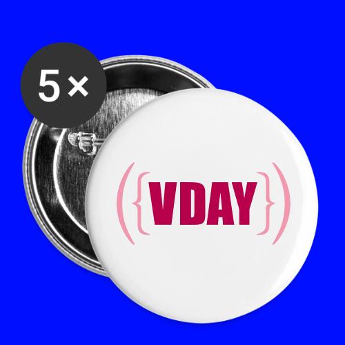 V-Day - Buttons small 1'' (5-pack)