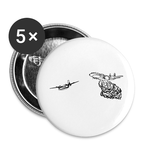 L188 Electra and Turbo Commander Bird Dog BLUE MUG - Buttons small 1'' (5-pack)