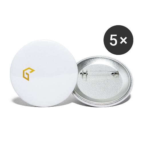 GEO Jobe Corp Logo White Text - Buttons small 1'' (5-pack)