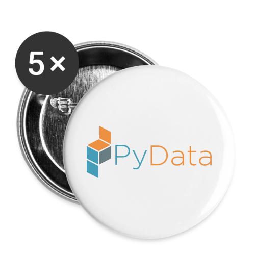 Official PyData Logo and Wordmark - Buttons small 1'' (5-pack)