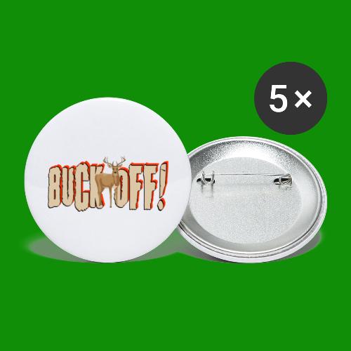 BUCK OFF - Buttons small 1'' (5-pack)