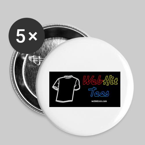 WebHit Tees Teeshirt Logo - Buttons small 1'' (5-pack)