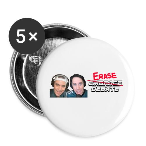 ERASE DEBATE - Buttons small 1'' (5-pack)