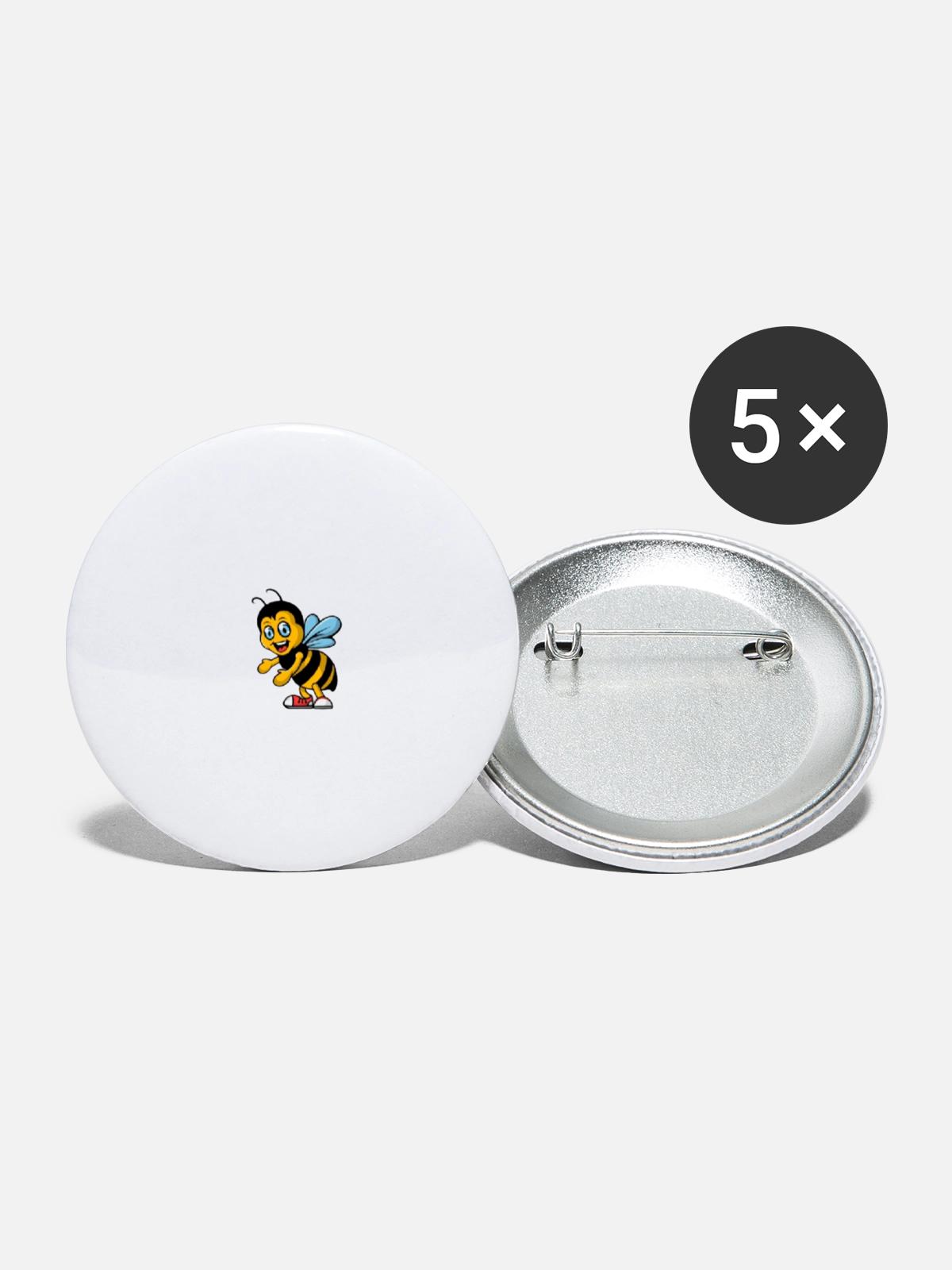 Cartoon - Buttons small 1'' (5-pack) - white