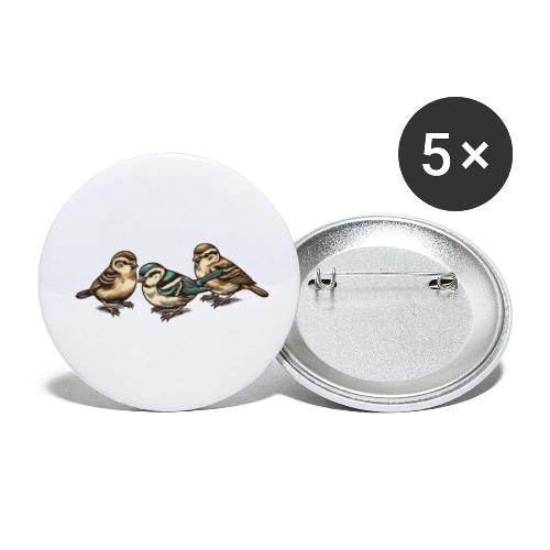 Three Little Birds - Buttons small 1'' (5-pack)