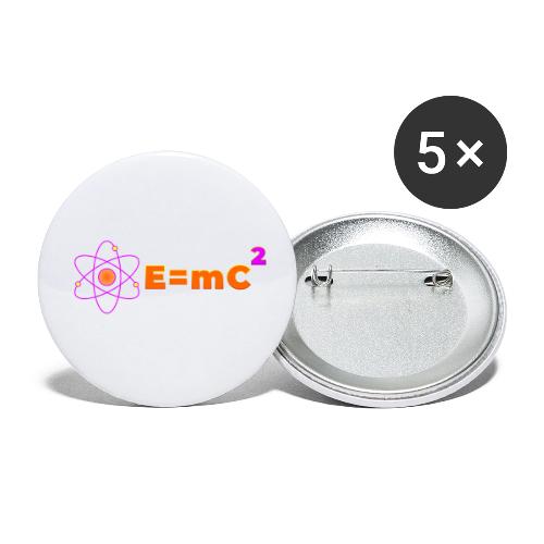 E = mc² - Buttons small 1'' (5-pack)