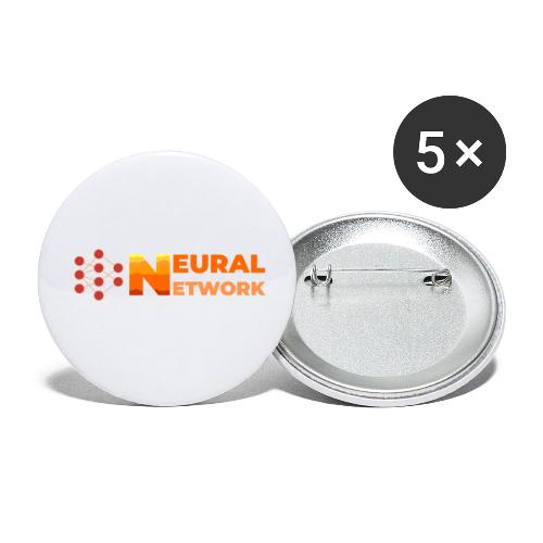 Neural Network: Digital Synapses - Buttons small 1'' (5-pack)