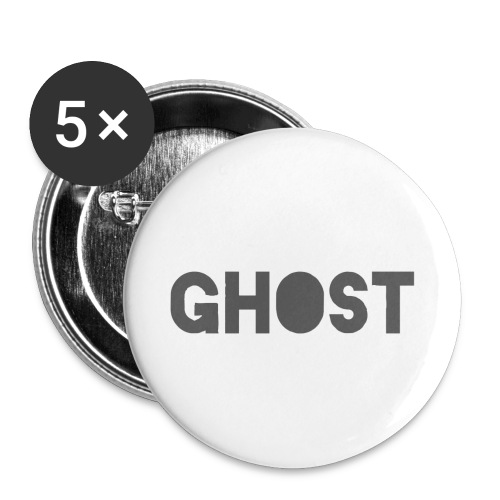 Ghost Clothing - Ghost Text Logo Merch - Buttons small 1'' (5-pack)