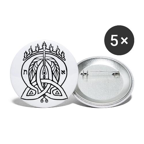 Alpha Omega Trinity - Buttons small 1'' (5-pack)