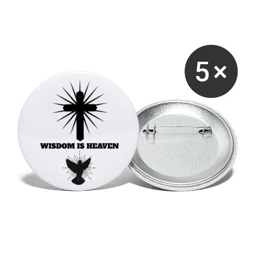 Wisdom Is Heaven - Buttons small 1'' (5-pack)