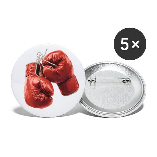 Boxing: Hanging Gloves Icon - Buttons small 1'' (5-pack)