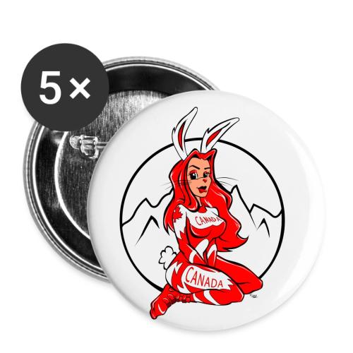Ski Bunny - Buttons small 1'' (5-pack)