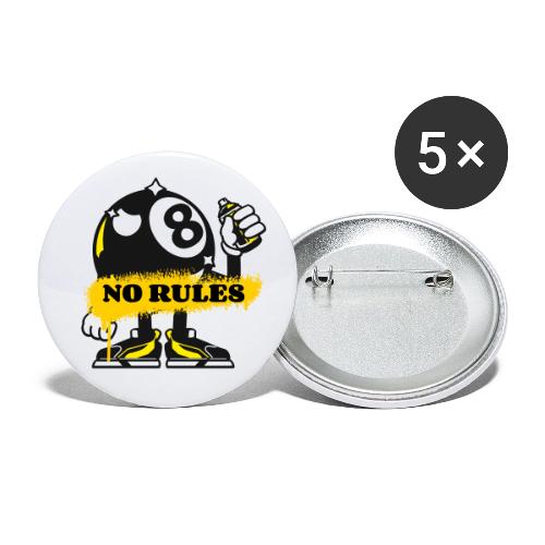 No Rules 8 Ball - Buttons small 1'' (5-pack)