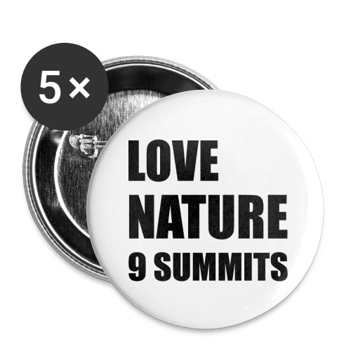 LOVE NATURE - 9 MOTTOS OF 9 SUMMITS - Buttons small 1'' (5-pack)