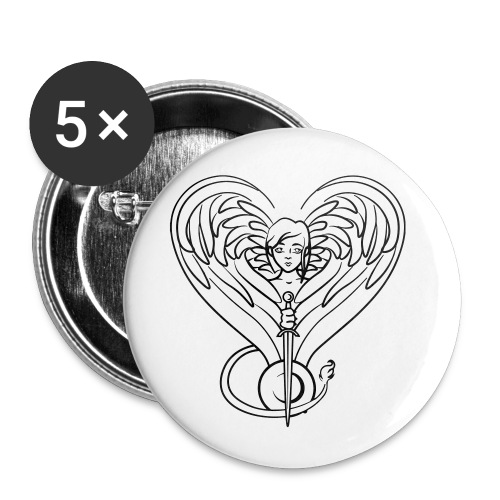 Sphinx valentine - Buttons small 1'' (5-pack)