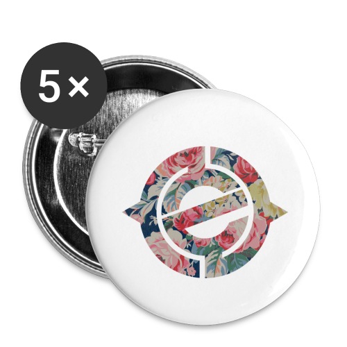 Enter Floral Logo - Buttons small 1'' (5-pack)
