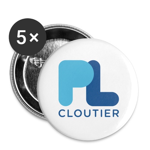 Logo_PLCloutier_BB_RGB - Buttons small 1'' (5-pack)