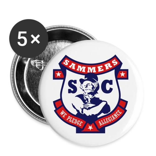 Sammers Logo EPS White - Buttons small 1'' (5-pack)