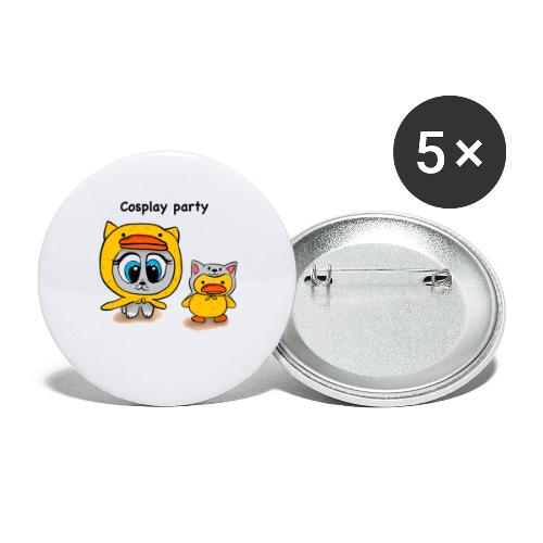 Cosplay party yellow - Buttons small 1'' (5-pack)