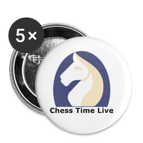 Chess Time Live Icon - Buttons small 1'' (5-pack)
