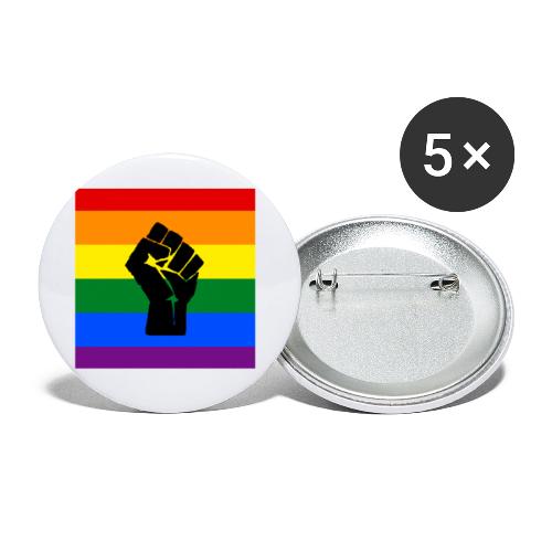 BLM Pride Rainbow Black Lives Matter - Buttons small 1'' (5-pack)