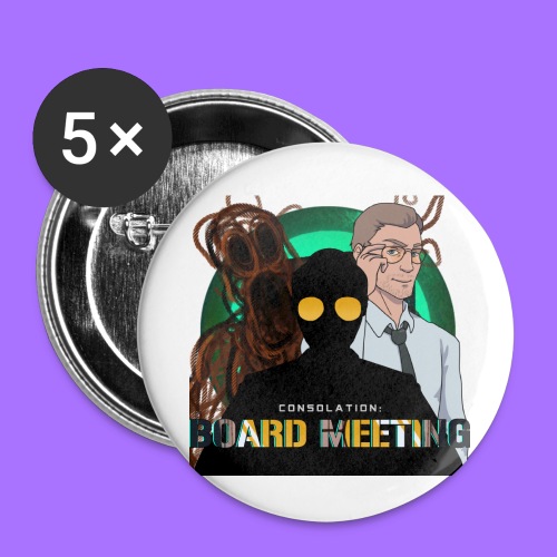 Consolation: Board Meeting - Jam Edition Stickers - Buttons small 1'' (5-pack)