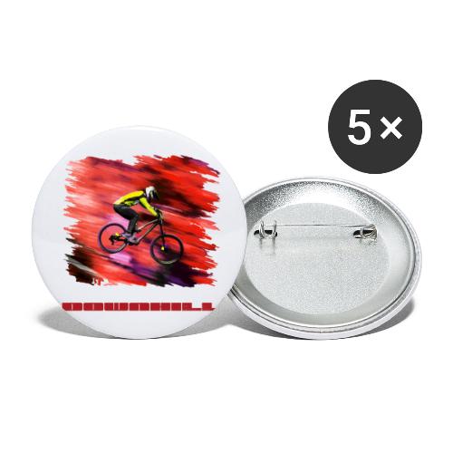 downhill biker - Buttons small 1'' (5-pack)