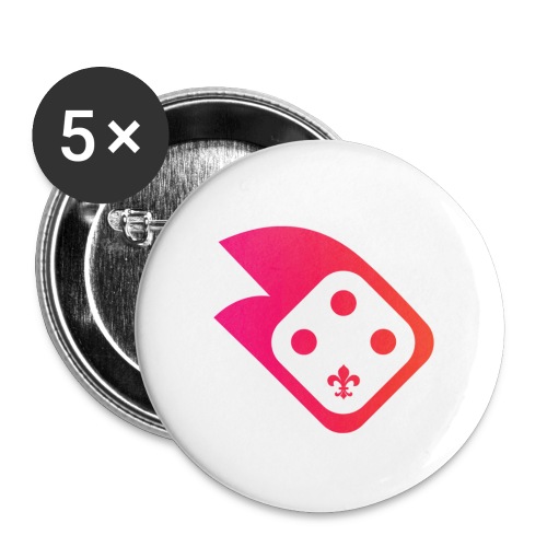 Logo OJT - Lot de 5 petits badges (1 po)