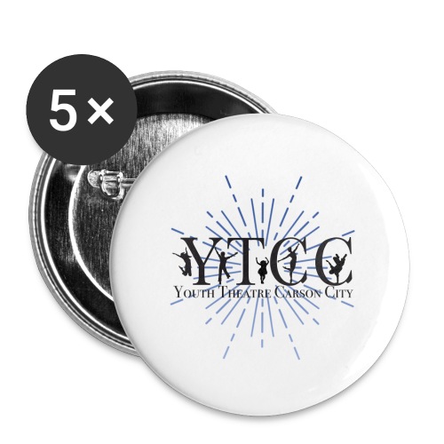 YTCC Starburst black - Buttons small 1'' (5-pack)