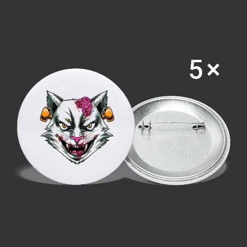 Horror Mashups: Zombie Stein Cat T-Shirt - Buttons small 1'' (5-pack)
