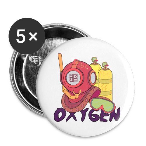 OXYGEN- ROBYN FERGUSON - Buttons small 1'' (5-pack)