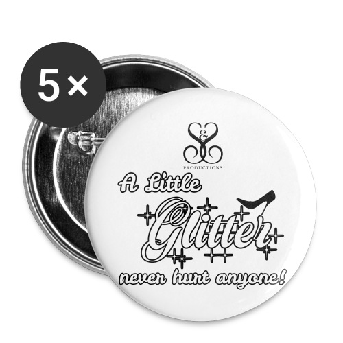 a little glitter - Buttons small 1'' (5-pack)
