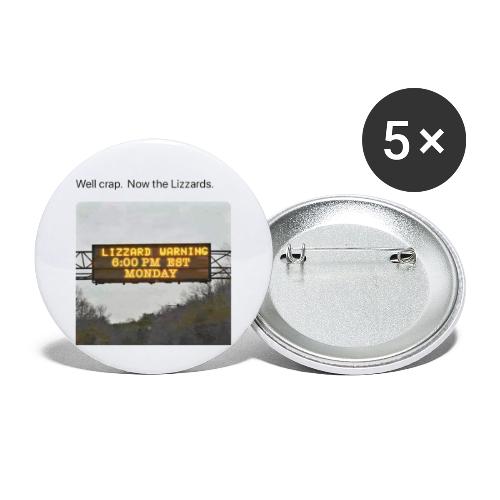 TSEL Lizard Warning - Buttons small 1'' (5-pack)