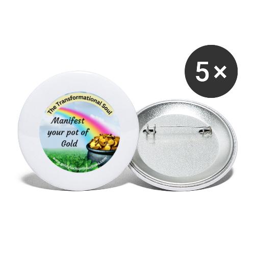 Manifest Your Pot of Gold - Buttons small 1'' (5-pack)