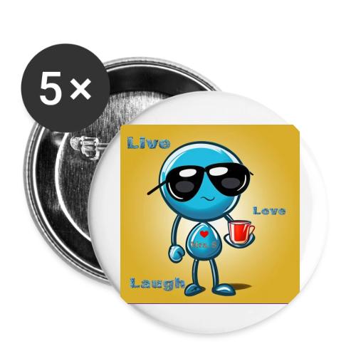Live. Laugh. Love - Buttons small 1'' (5-pack)