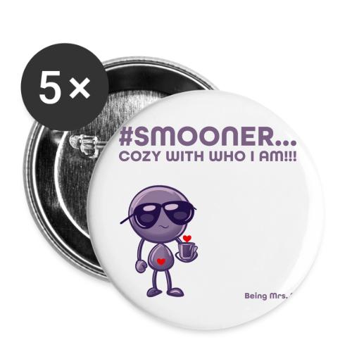 Smoon City_Cozy with who I am - Buttons small 1'' (5-pack)