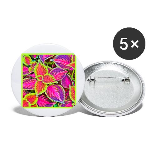Vivid ChromaLeaf Harmony Pattern - Buttons small 1'' (5-pack)
