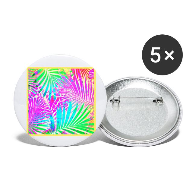 Leafy Neon Delight Vivid Pattern