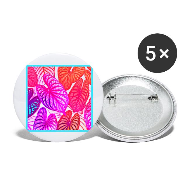 Color Burst Leaves Neon Elegance