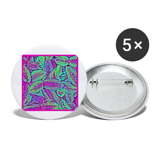 Neon Leaves Art Stylish Elegance