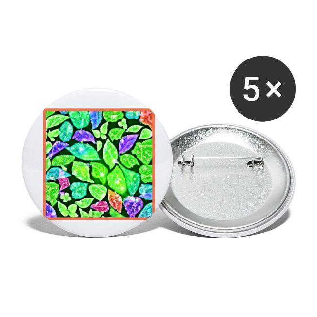 Neon Leaves Elegance: Colorful Bliss