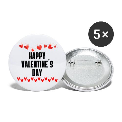 Design Expresses Love, Vibrant Lines of Much Love - Buttons small 1'' (5-pack)