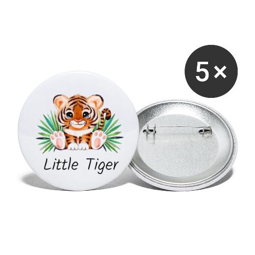 Cute animal little tiger. - Buttons small 1'' (5-pack)