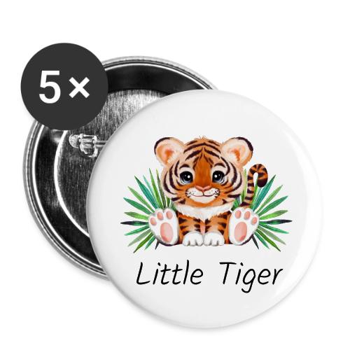Cute animal little tiger. - Buttons small 1'' (5-pack)