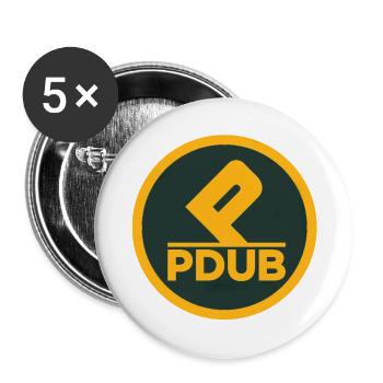 Logo G/G - Buttons small 1'' (5-pack) - white