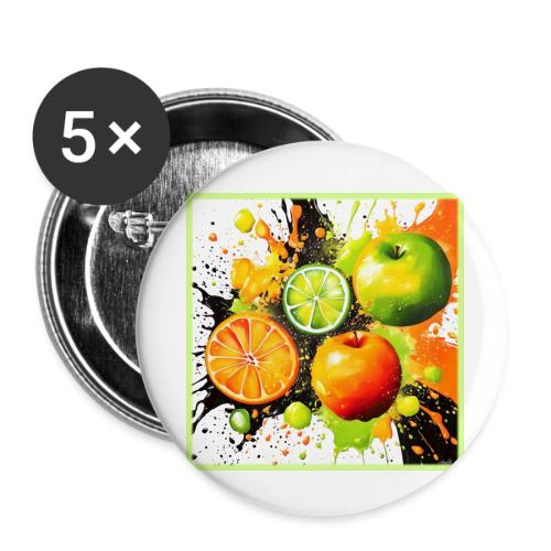 Apple and Citrus Burst - Buttons small 1'' (5-pack)