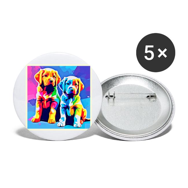 Rainbow Pups: Playful Duo