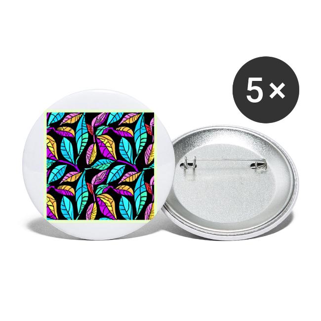 Stained Glass Leaves Design