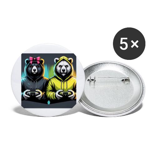 Gamer Bears - Buttons small 1'' (5-pack)
