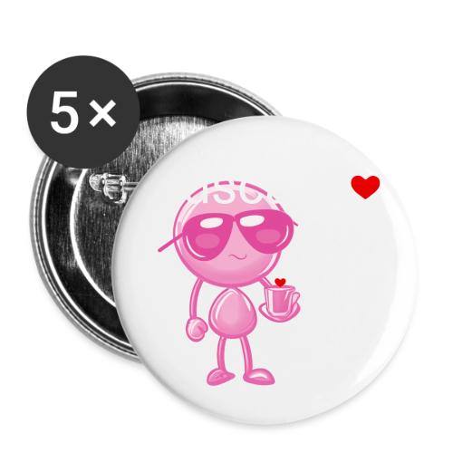 Smoon City_Tuscany Pink - Buttons small 1'' (5-pack)